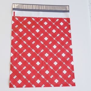🎅🏼5 pcs Red Designed Poly Mailers 11.75"x 15.5" inches